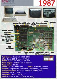 Amstrad PCW 9512 (1987) (ORD.0073.P/Funciona/Ebay/03-09-2018)